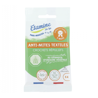 Crochets anti-mites textiles Etamine du lys