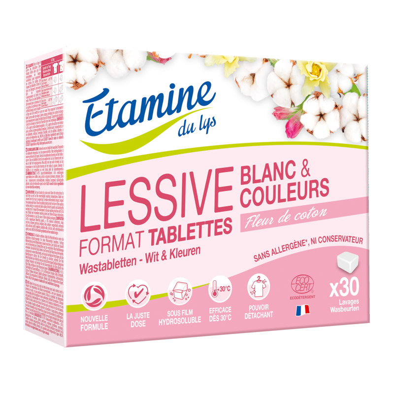 HYGI-TAB Pastilles Anti Calcaire LINGE - Alpes détergents