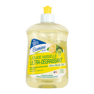 Liquide vaisselle citron-menthe 500 ml Etamine du lys Liquide vaisselle citron-menthe 500 ml Etamine du lys