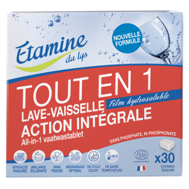 Tablettes lave-vaisselle TOUT EN 1 Etamine du lys