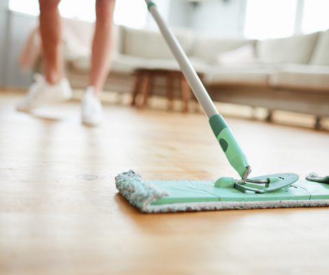 clean parquet floor